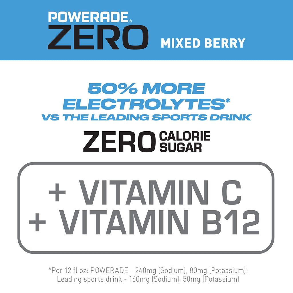 POWERADE White Cherry Zero, 28 Fl oz