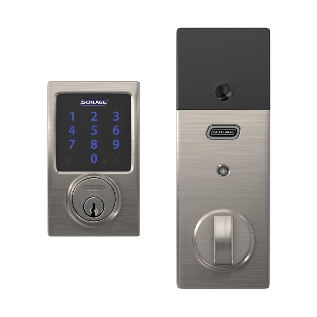 Schlage Connect Smart Deadbolt Lock with Touchscreen Keypad, Keyless Front Door Entry, Z-Wave Plus Compatible, Aged Bronze, BE469ZP CEN 716
