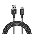 Amazon Basics USB-C to USB-A 2.0 Fast Charger Cable, 480Mbps Data Transfer Speed, USB-IF Certified, for Apple iPhone 16/15, iPad, Samsung Galaxy, Tablets, Car, 3ft, Black
