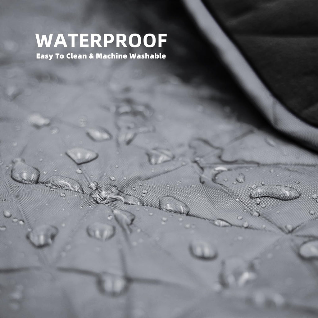 Large Outdoor Waterproof Blanket Extra Thick Fleece Stadium Blanket for Camping, Car, Pet, Picnics - Windproof, Wearable, Machine Washable 80" x 58" (Black Check)