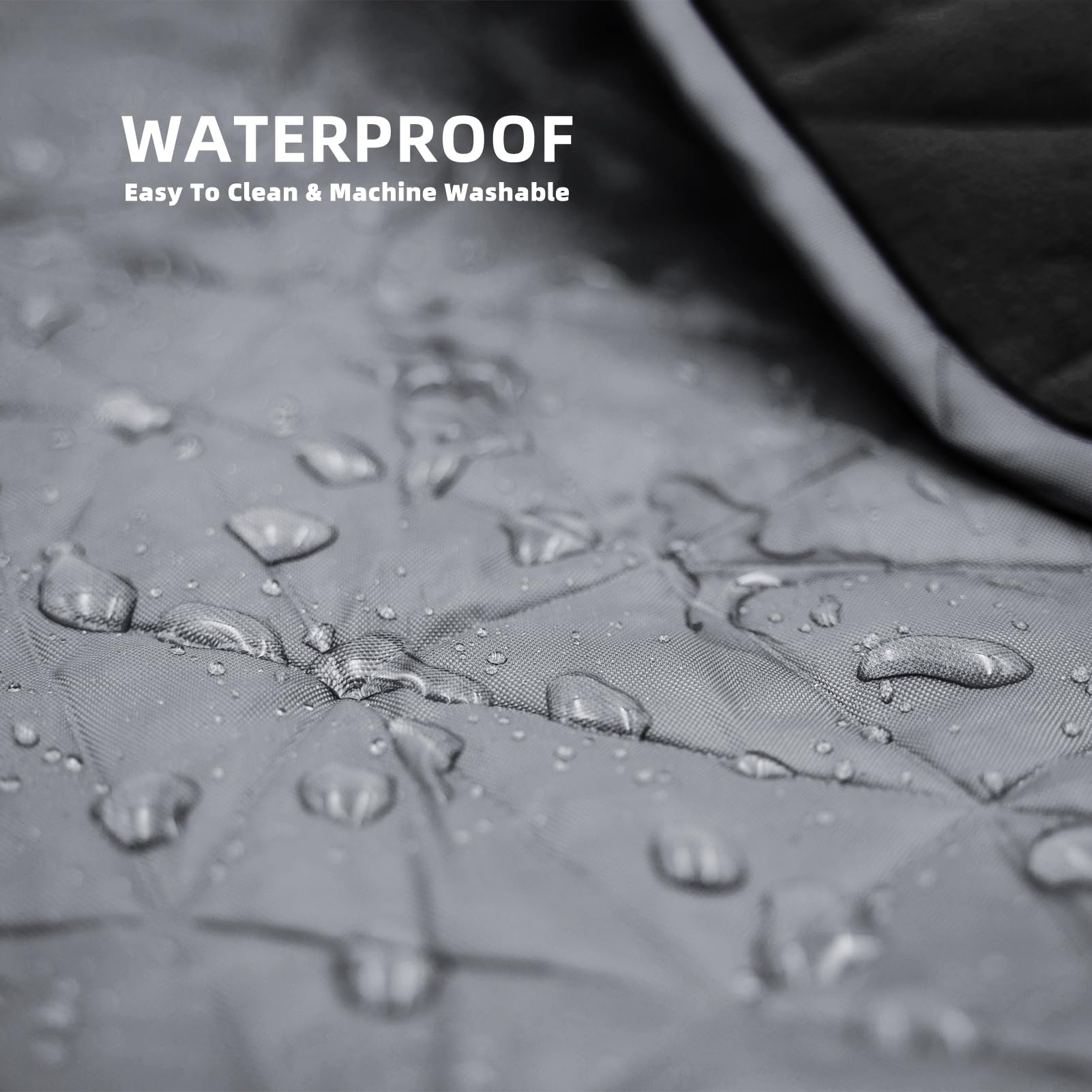 Large Outdoor Waterproof Blanket Extra Thick Fleece Stadium Blanket for Camping, Car, Pet, Picnics - Windproof, Wearable, Machine Washable 80" x 58" (Black Check)