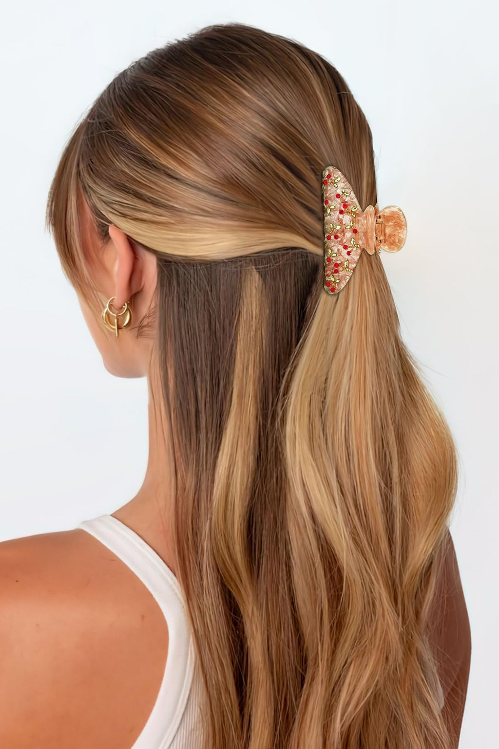 LILIE&WHITE Tortoise Claw Clips For Women - Strong Thick Hair Styling Accessories With Claws For Styling 1PC