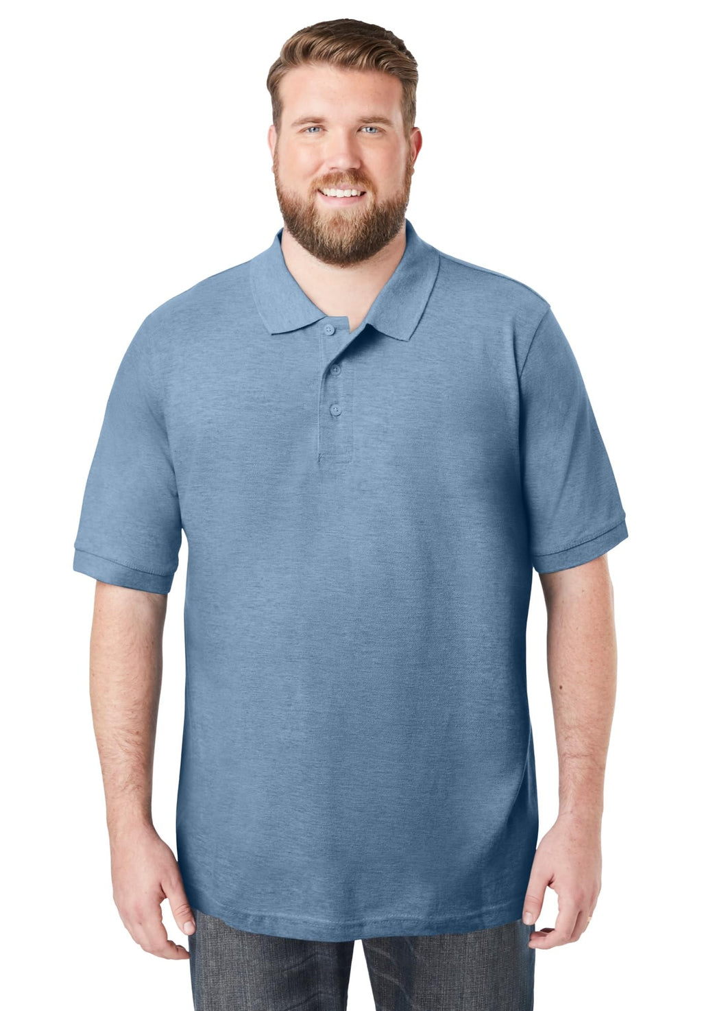 KingSize Men's Big & Tall Shrink-Less Classic Cotton Polo Shirt