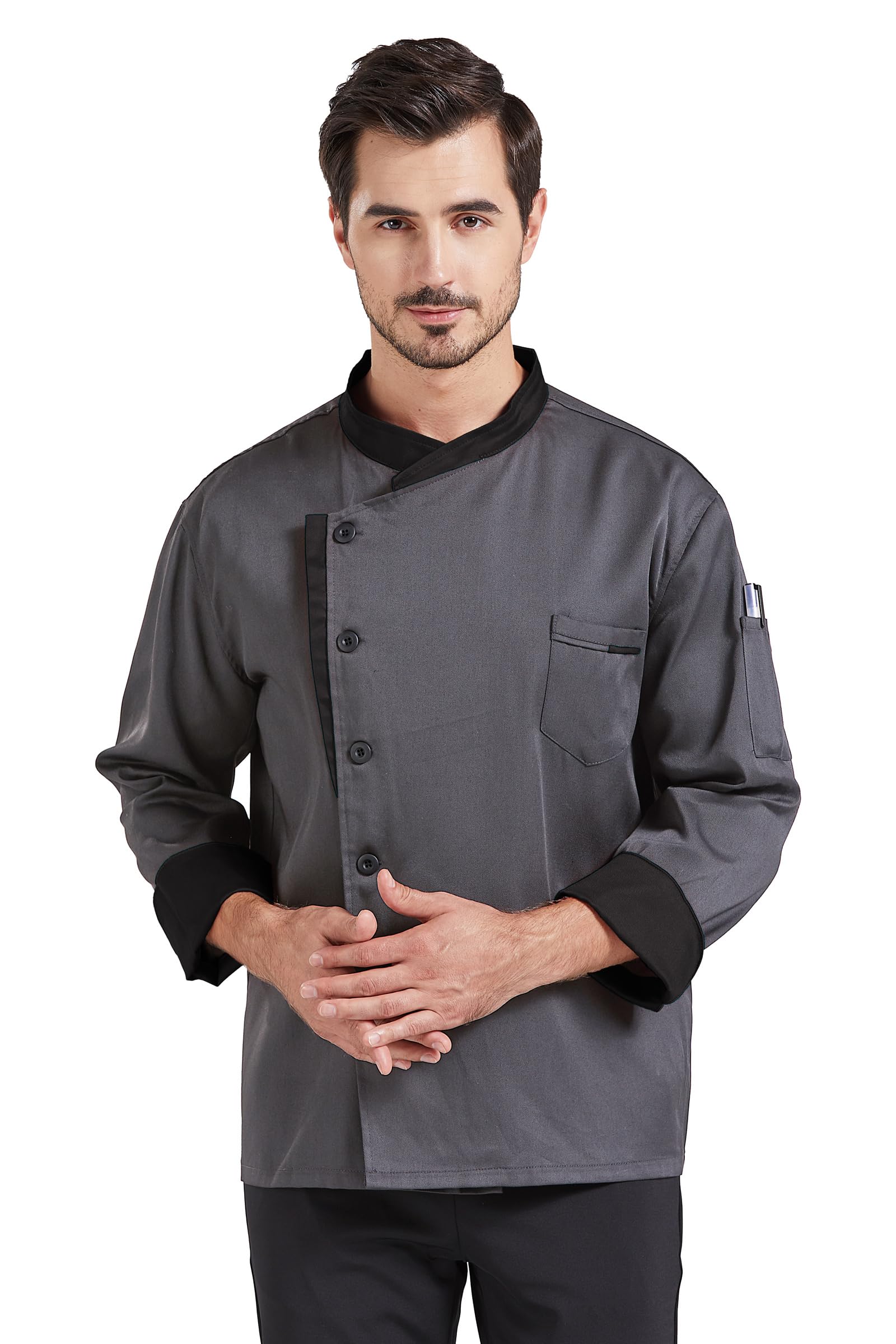Nanxson Unisex Chef Jacket Men's Chef Coat Restaurant Kitchen Chef Uniform CFM0016