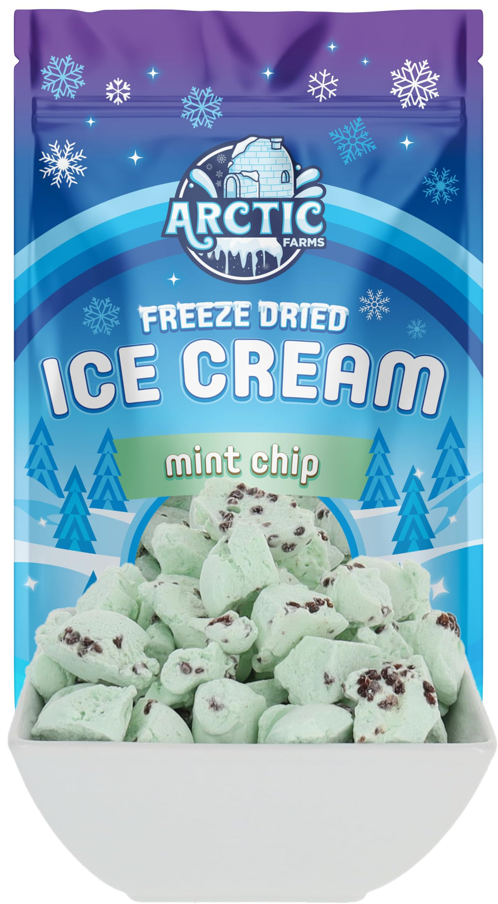 Arctic Farms Freeze Dried Ice Cream Bits Bagged and Boxed - Does Not Melt (1lb, S'mores)