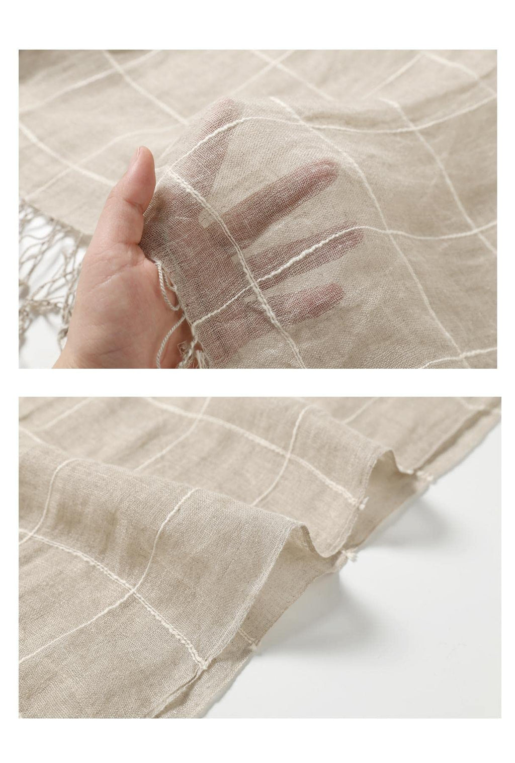 Jeelow Lightweight Summer Scarf Light Shawl Wrap Linen Feel Scarves For Men And Women