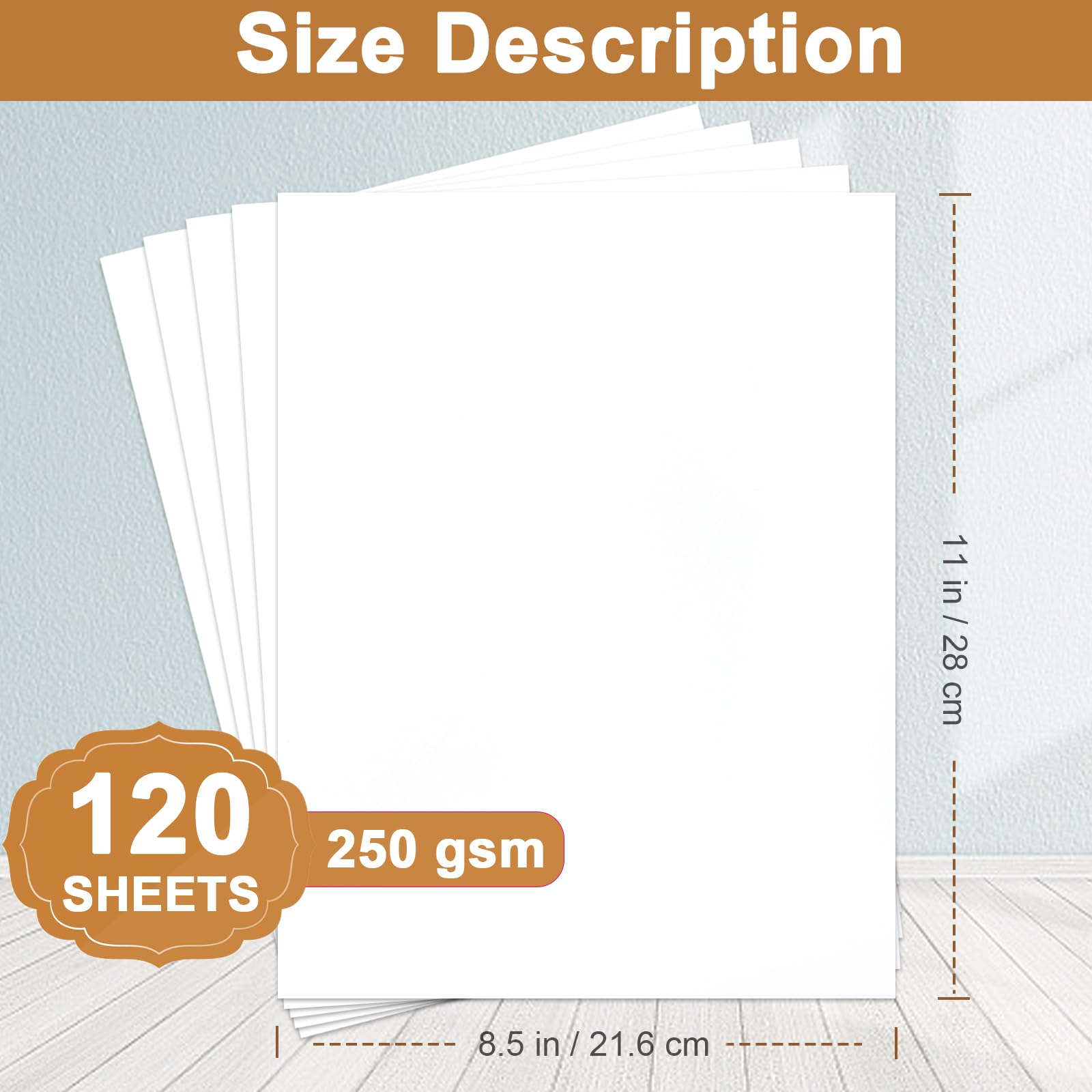 Silunkia 28 Sheets Black Cardstock 8.5 x 11 for Halloween, 250gsm/92lb Heavyweight Black Paper Card Stock for DIY Cards, Scrapbooking, Greeting Cards, Invitations, Party