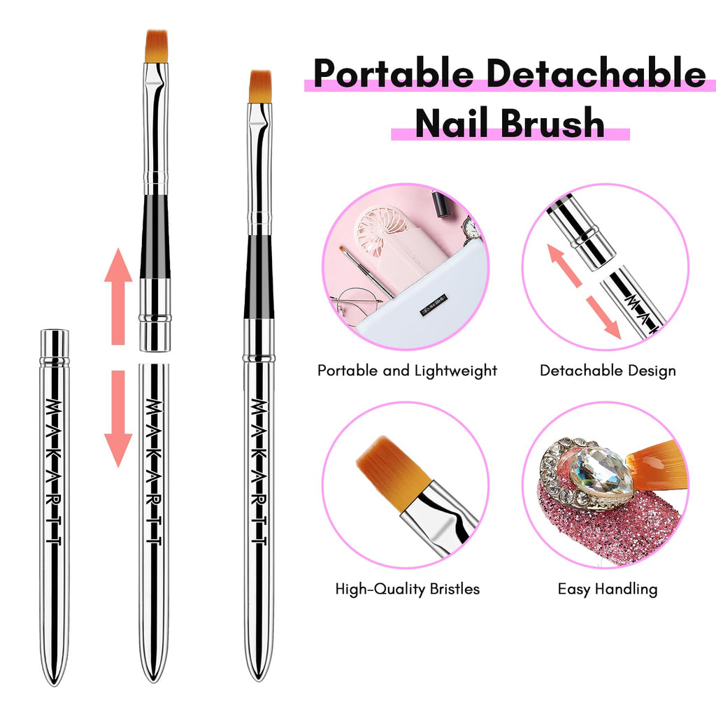 Makartt Rhinestone Glue for Nails: Super Strong Gel Nail Glue for Nail Charms Gems Decorations, 3D Gel Nail Art Bling Jewel Diamonds for Salon & DIY Manicure, 30ML UV Lamp Cured Need Beauty Gifts