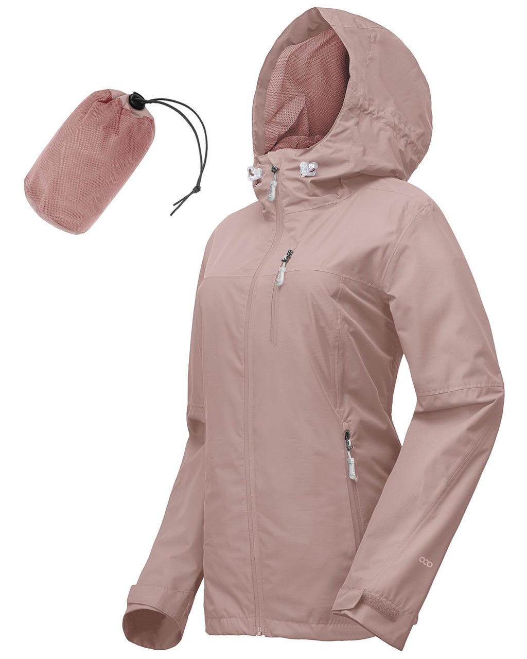 33,000ft Packable Rain Jacket Women Lightweight Waterproof Raincoat with Hood Cycling Bike Jacket Windbreaker