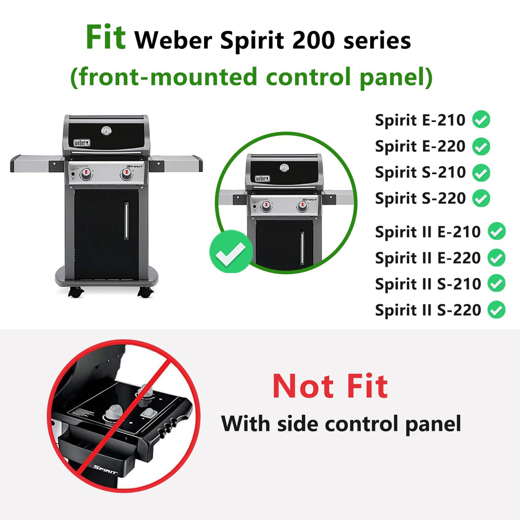 Hongso 21.5 Inch Flavorizer Bars 7535 for Weber Genesis Silver A, Spirit 200 Series E210 S210 (with Side Mounted Control), Spirit 500 Gas Grill Models, Heat Plate Replacement 7534 65902 8217, 5-PC