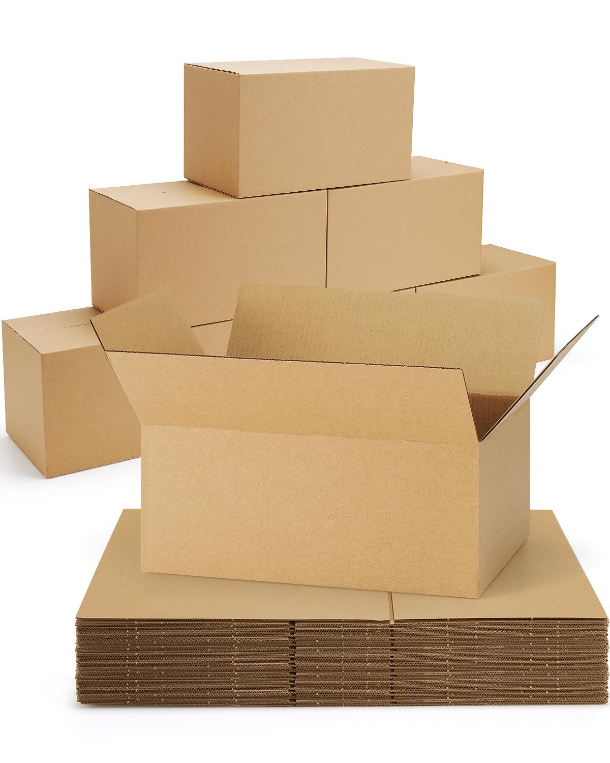 40-Pack-Small-Shipping-Boxes-6x4x4, Corrugated-Cardboard-Boxes-for-Packaging-Small-Business, Brown-Boxes-Mailers