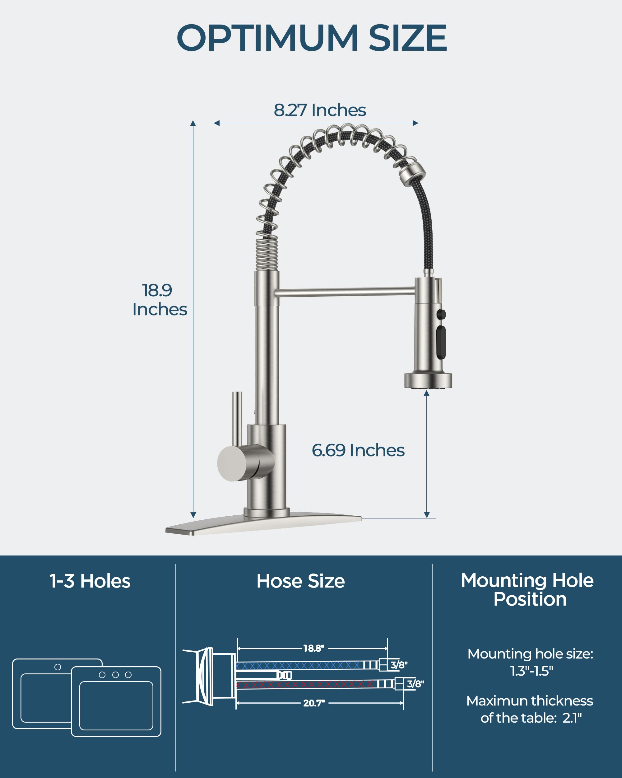 FORIOUS Kitchen Faucet with Soap Dispenser, Gold Stainless Steel Single Handle Modern Spring Commercial Sink Faucet with Pull Down Sprayer for Laundry & Utility Room RV Camp Bar Farmhouse