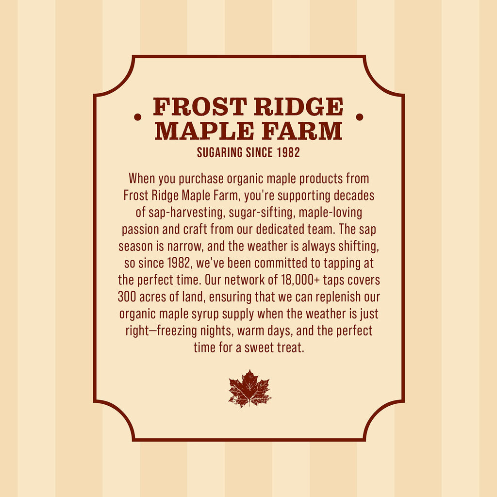 Frost Ridge Maple Farm Powdered Granulated Organic Maple Sugar, Grade A, 8 oz.