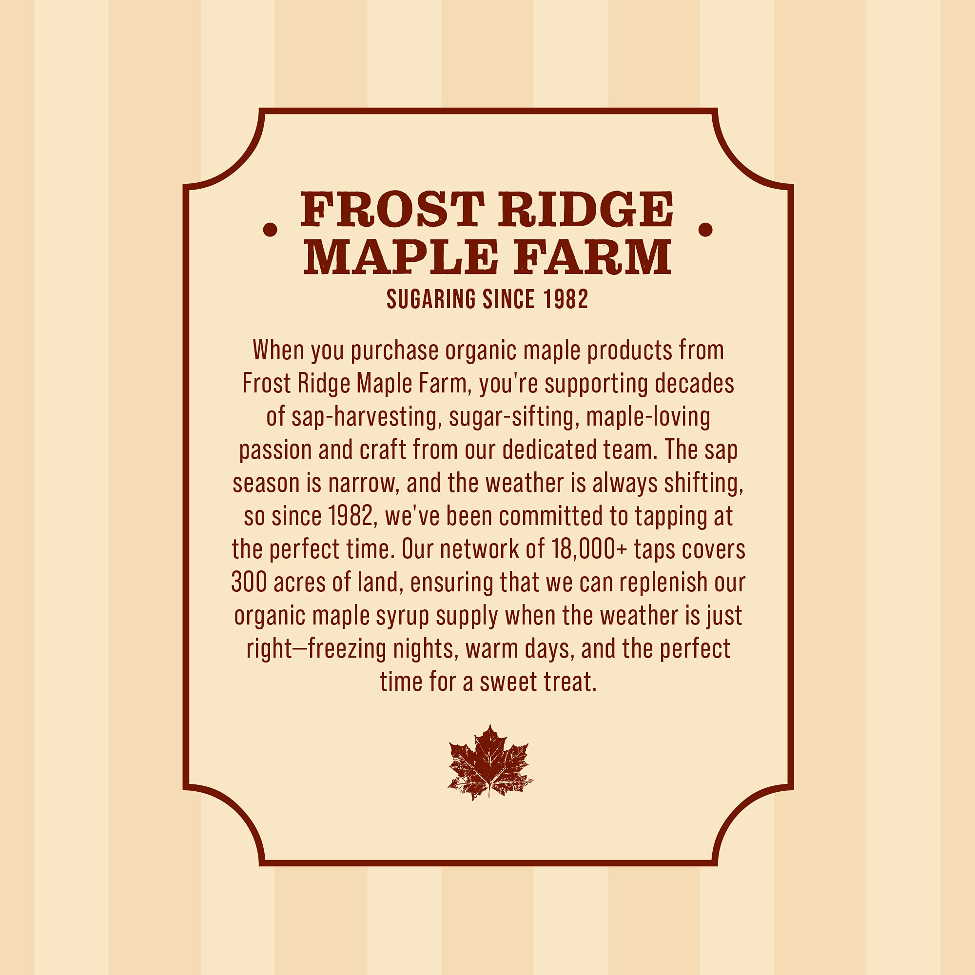 Frost Ridge Maple Farm Powdered Granulated Organic Maple Sugar, Grade A, 8 oz.