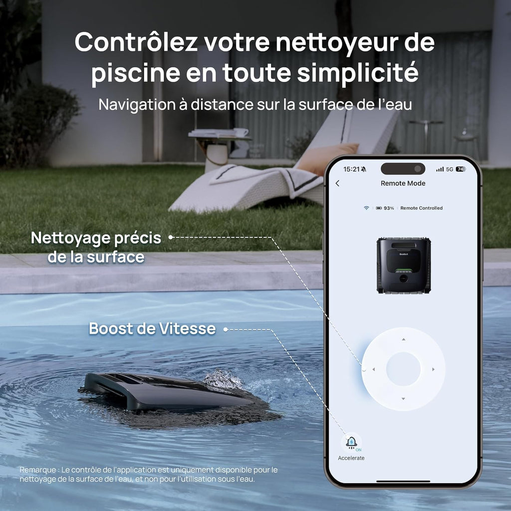 Beatbot AquaSense 2 Ultra Pool Vacuum Robot, Pool Mapping with AI Camera, AI Cruise Debris Detection, Multi-Level Platform Cleaning, 5-in-1 Cleaning, Superior Surface Cleaning – Midnight Blue