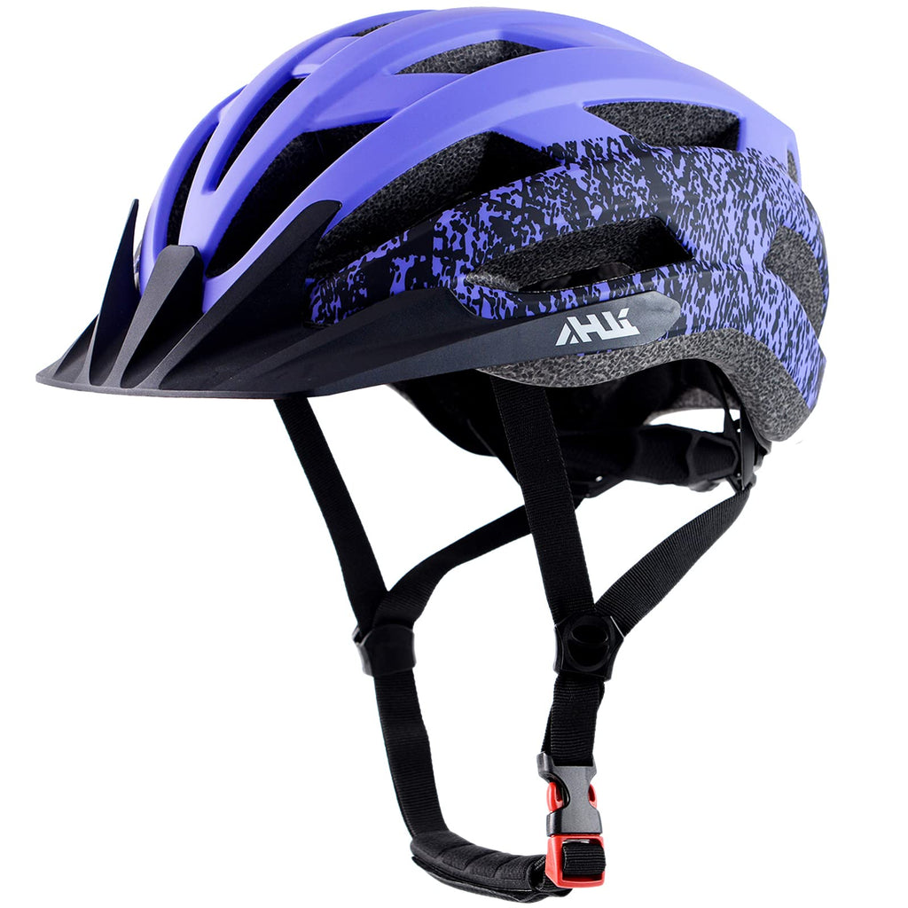 Youth Adult Road Bike Helmet, Men Women Adjustable Mountain Bicycle Helmet with Detachable Visor, 2 Sizes for Age 8-14+ Youth, Kids, Adult