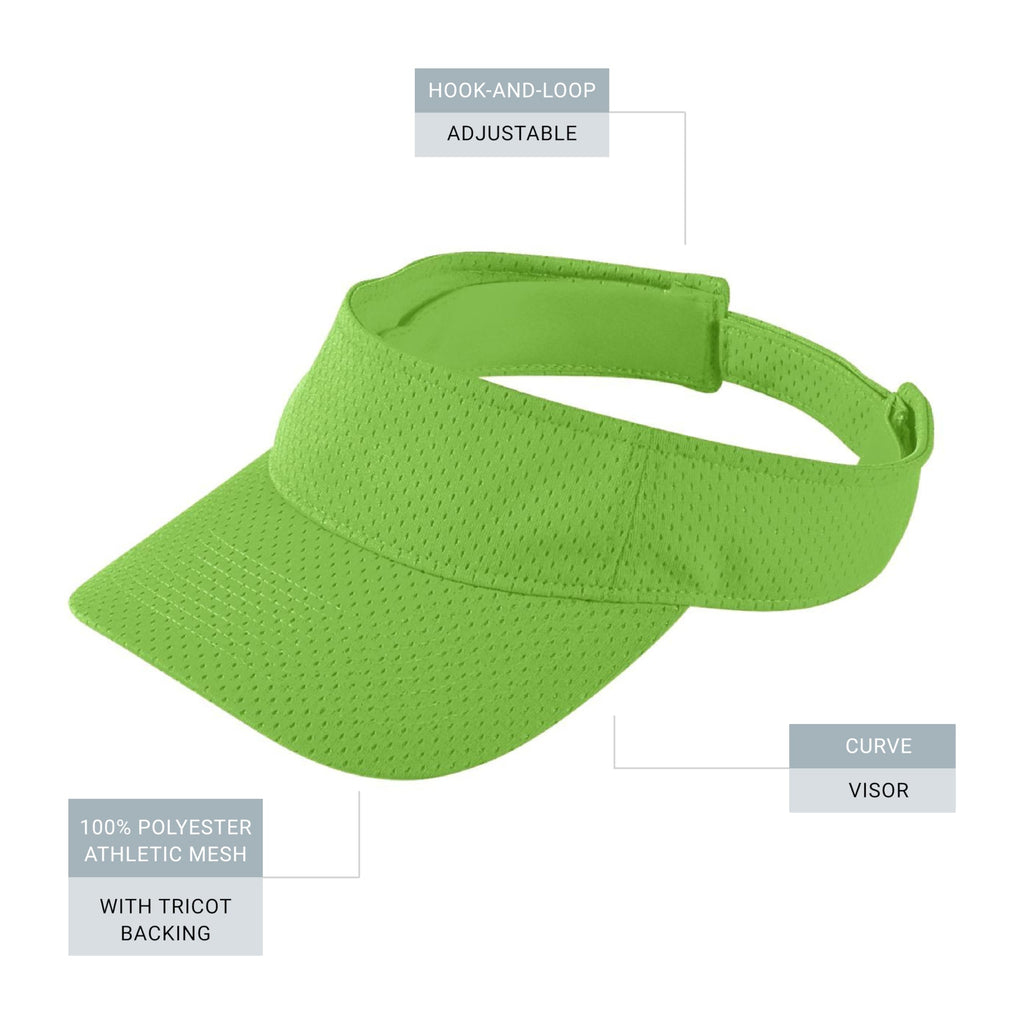 Augusta Sportswear Women's Athletic Mesh Visor - Stylish Sun Hat for Golf, Running, and Outdoor Activities