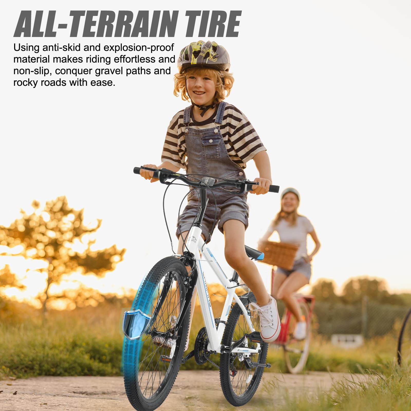 CamPingSurvivals 20/24/26 Inch Mountain Bike for Men/Women,Adult Bicycle | Professional 7or21 Speed Shifting, Dual Disc/V Brakes, Suspension Fork, Comfort Saddle, All-Terrain Tires & Pretty Look