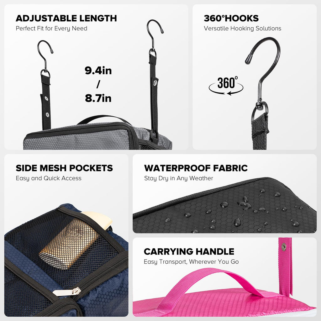 Suitcase Organizer, Travel Luggage Organizer Hanging Shelves Packing Cube Closet/Collapsible Portable Travel Organizer for Carry-on