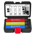 BILITOOLS 1/2 inch Drive Impact Lug Nut Socket Set, 15 17 19 21 22 MM Non-Marring Thin Wall Wheel Protector Nut Socket