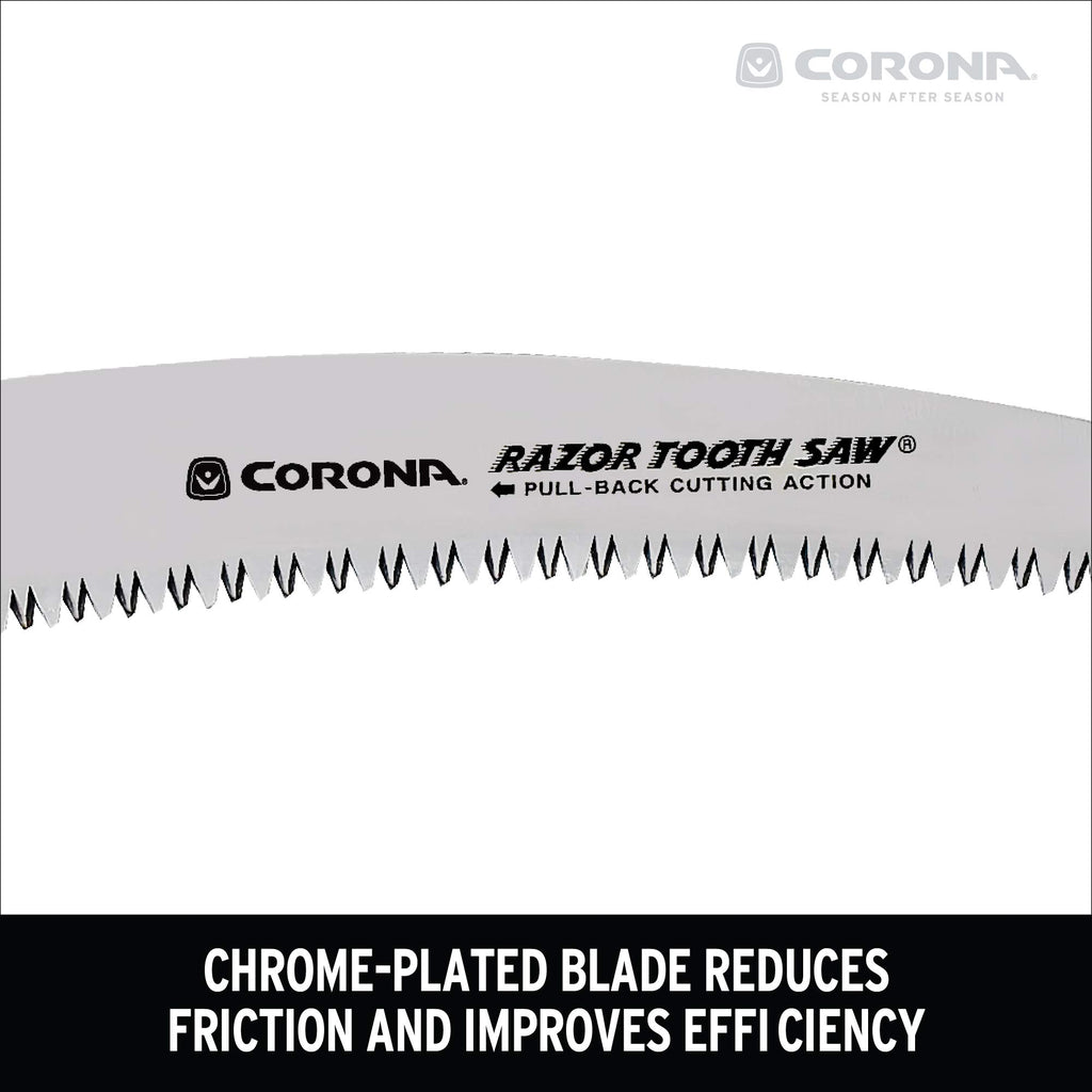 Corona RS 7245 Razor Tooth Folding Saw, 7-Inch Curved Blade, Steel