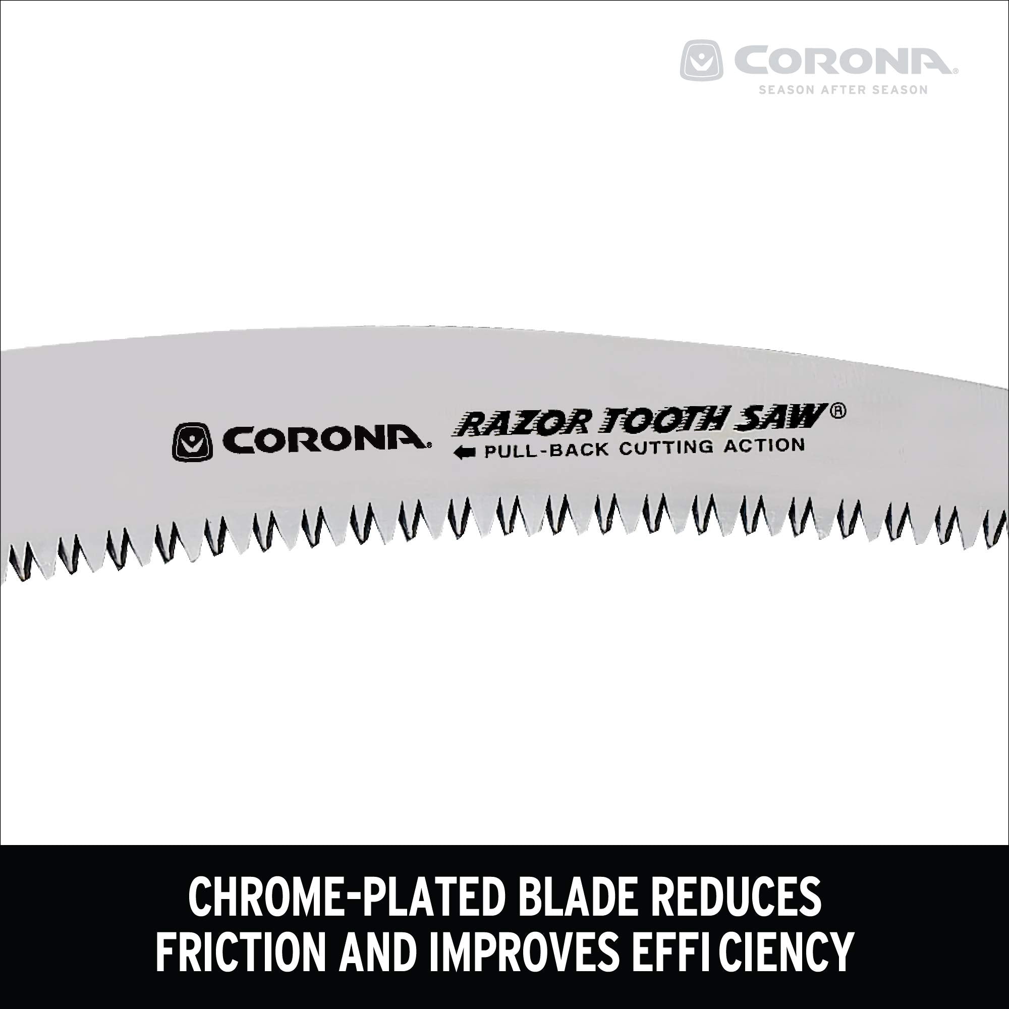 Corona RS 7245 Razor Tooth Folding Saw, 7-Inch Curved Blade, Steel