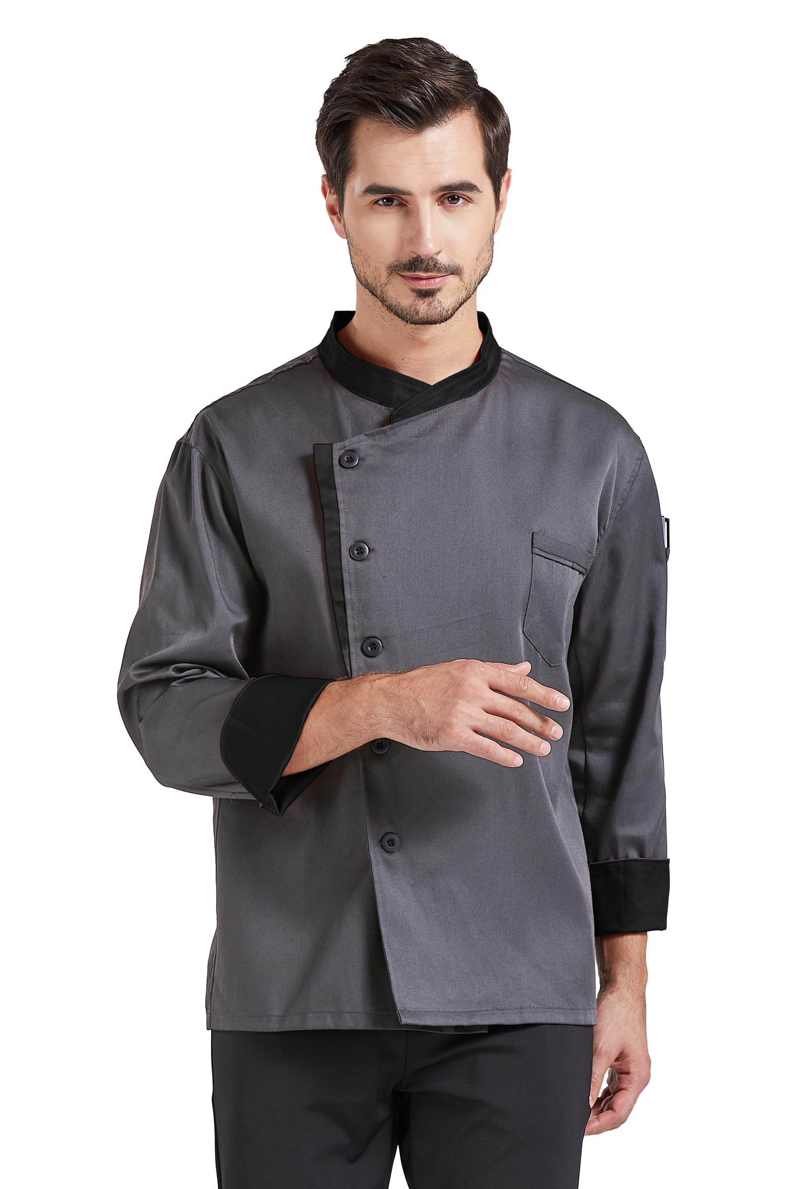 Nanxson Unisex Chef Jacket Men's Chef Coat Restaurant Kitchen Chef Uniform CFM0016