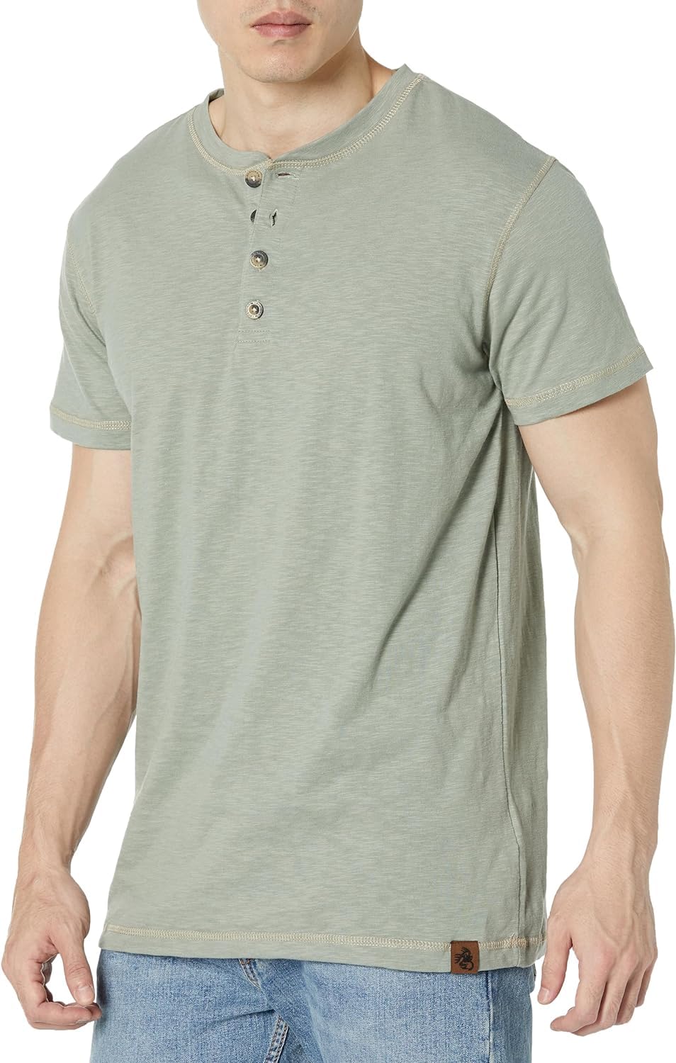 Legendary Whitetails Men's Henley Short Sleeve Casual Fit Shirt