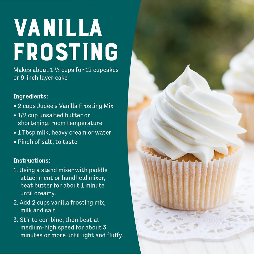 Judee's Gluten Free Royal Icing Mix - Easy Mixing with Meringue Powder - For Sugar Cookie Decorating & Cookie Icing - Gluten Free Meringue Powder & Nut Free Baking Mix - 8 Oz