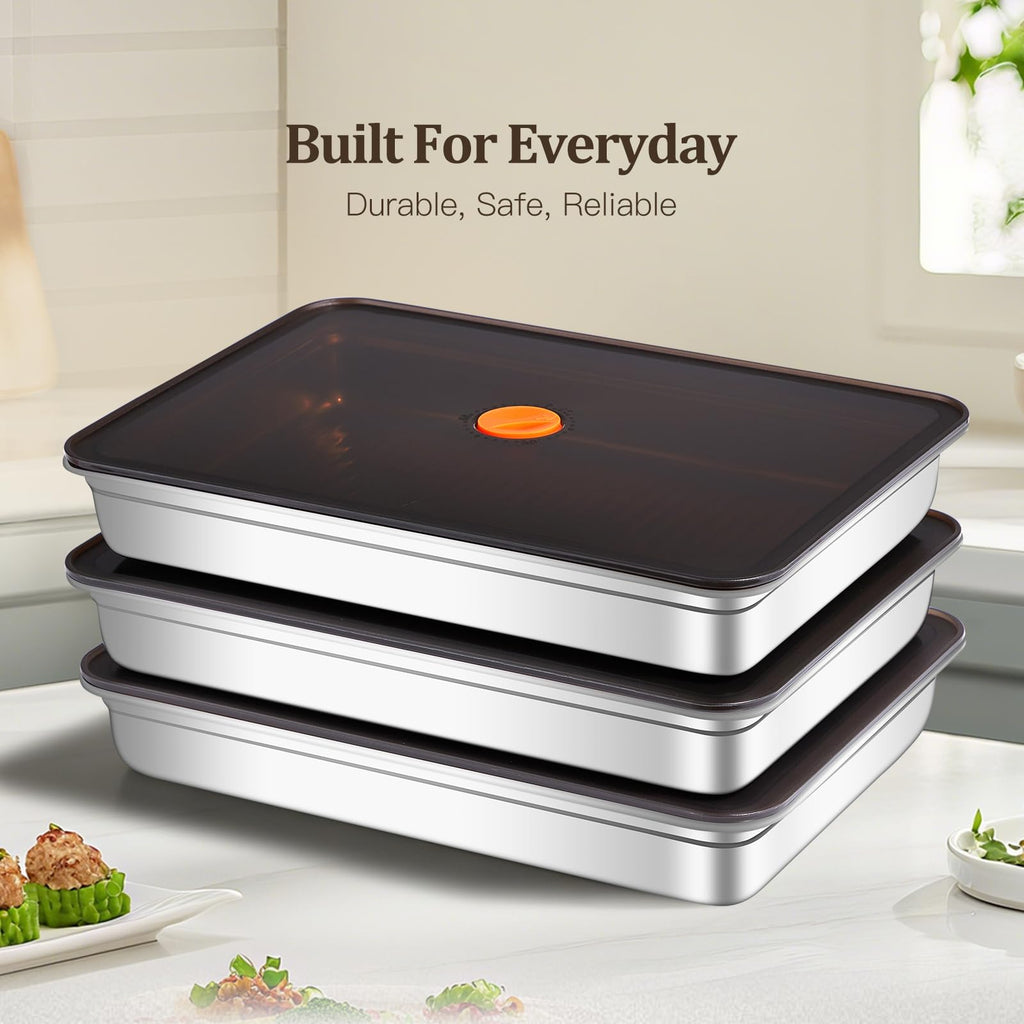 GIUOIDUO 10 Pack Stainless Steel Food Storage Containers with Leak-Proof Lids, 37oz Reusable Metal Meal Prep Lunch Boxes, Stackable, Dishwasher Safe for Snacks, Fruits & On-the-Go Meals, BPA-Free