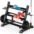 YOLEO Dumbbell Rack Stand Only, 1100LBS Heavy Duty Weight Rack for Home Gym, Adjustable 3-Tier Weight Storage Rack for Dumbbells, Barbells, Kettlebells & Weight Plates, Compact Workout Equipment Organizer