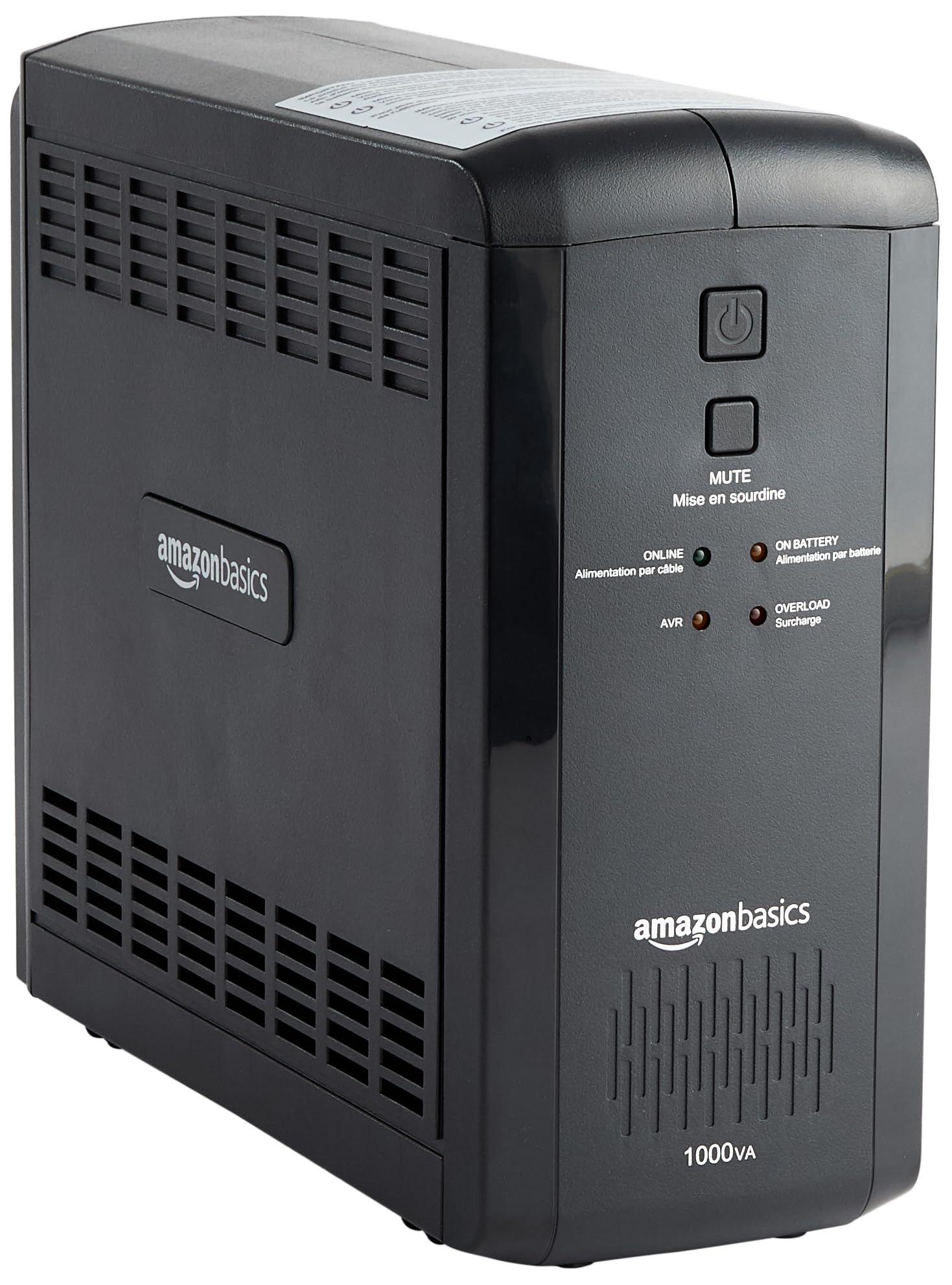 Amazon Basics UPS Battery Backup & Surge Protector, 400VA/255W, 6 Outlets, Uninterruptible Power Supply, Small Compact Size, Black