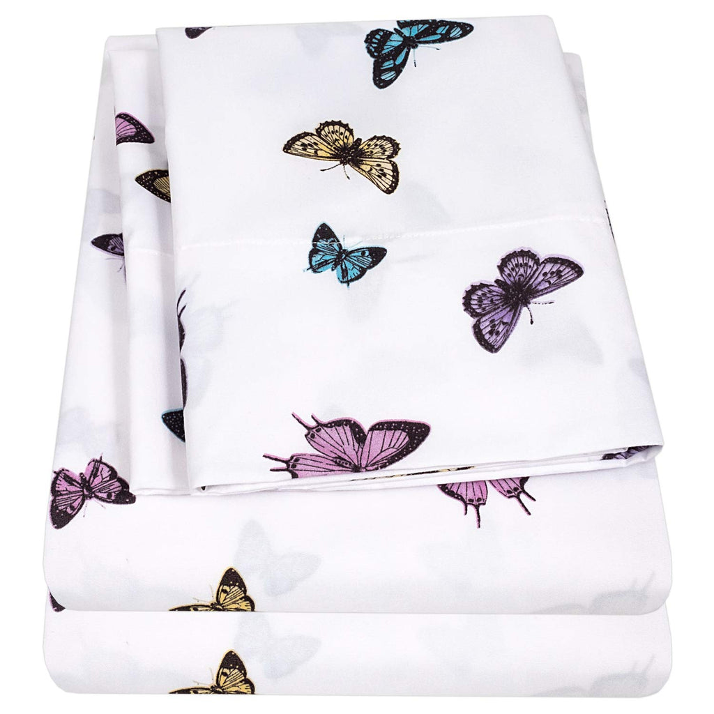 1500 Supreme Kids Bed Sheet Collection - Fun Colorful and Comfortable Boys and Girls Toddler Sheet Sets - Deep Pocket Wrinkle Free Soft and Cozy Bedding - Twin, Ballerinas