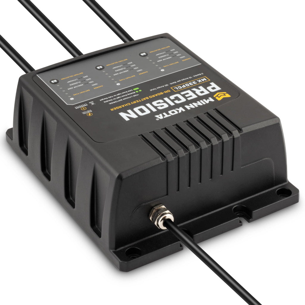 Minn Kota Precision MK-212PCL On-Board Marine Battery Charger – 2 Banks, 6 Amps Each