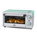 GreenLife Countertop Toaster Oven Air Fryer Stainless Steel, Healthy Ceramic Nonstick, PFAS Free, Tray & Basket, Bake, Broil, Reheat, Adjustable Temp & Time Control, Auto Shutoff, Black