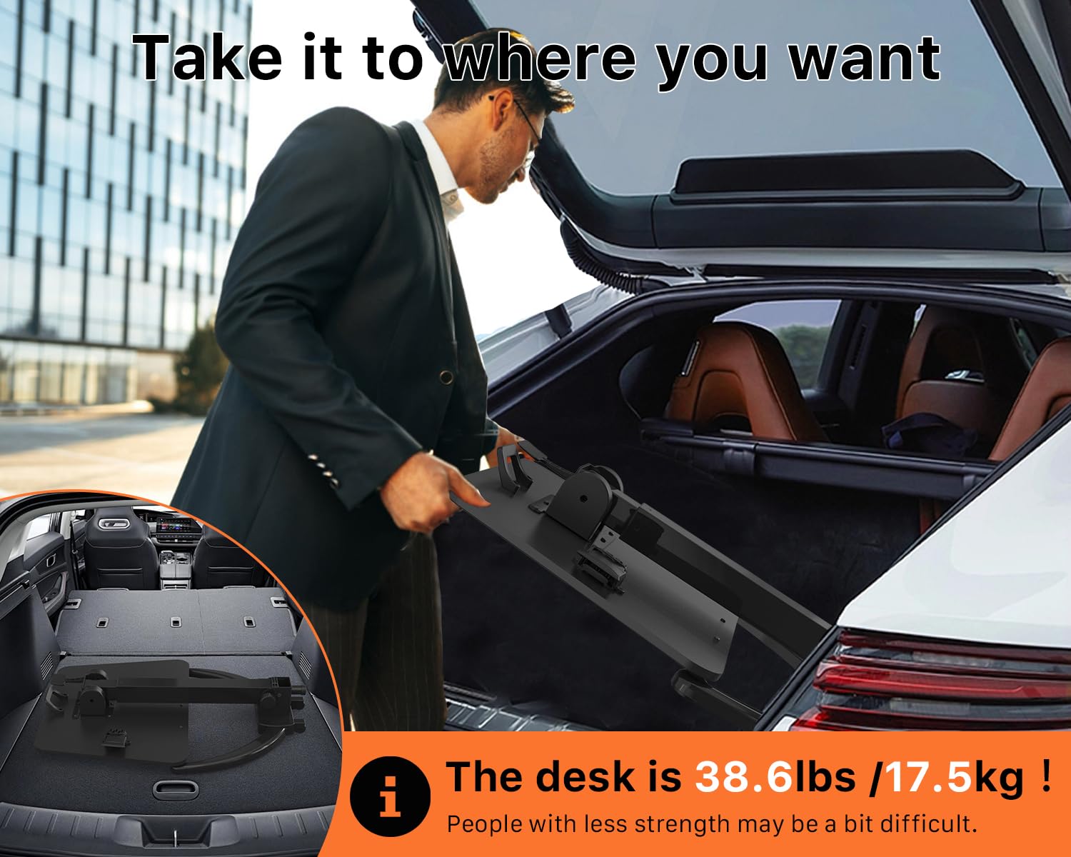 JOY worker Foldable Mobile Standing Desk, Height Adjustable Sit Stand Desk, 90° Tiltable Rolling Laptop Table, Portable Workstation with Non-Slip Mat for Home Office, Holds Up to 22lbs, Black