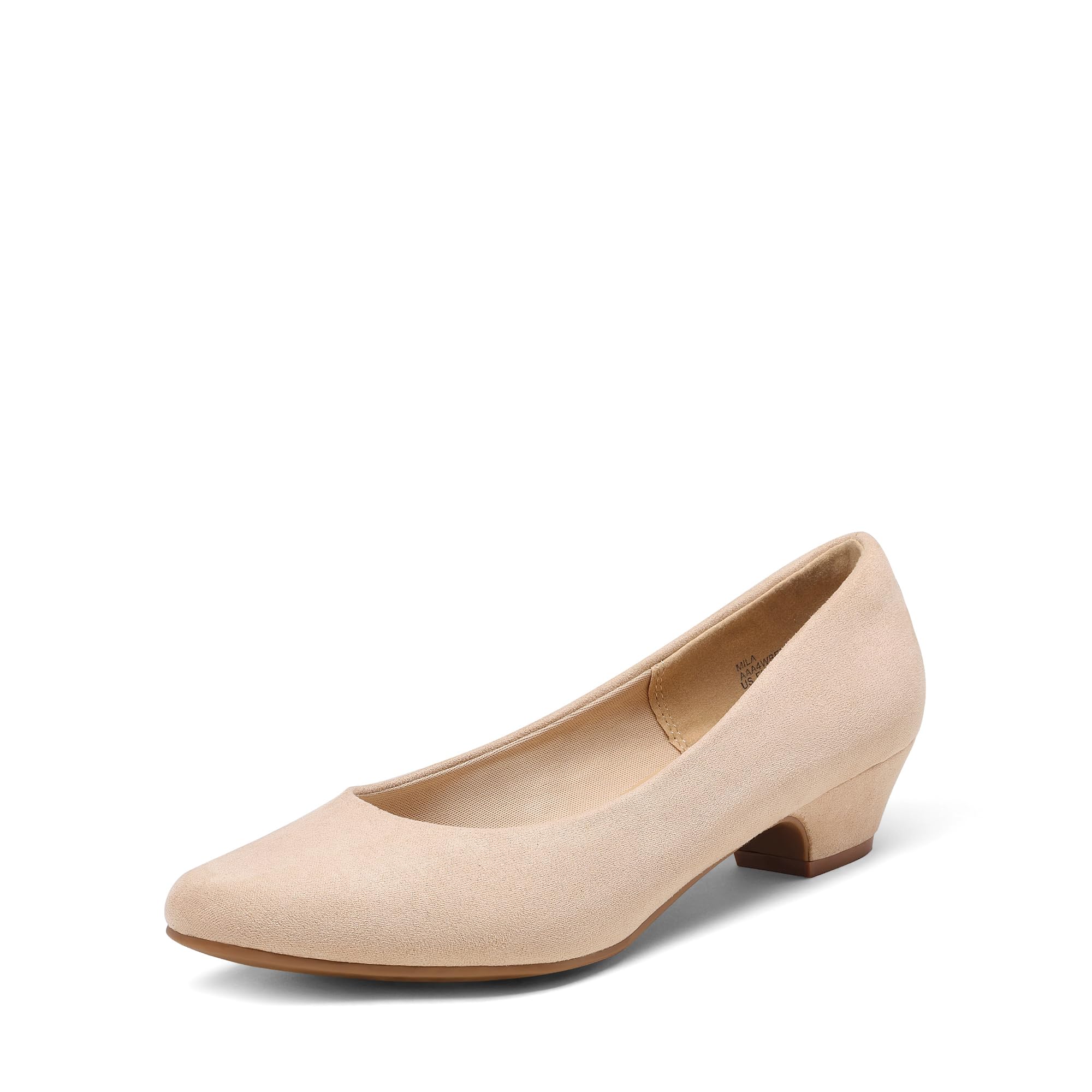 DREAM PAIRS Women's Mila Low Chunky Heel Pump Shoes