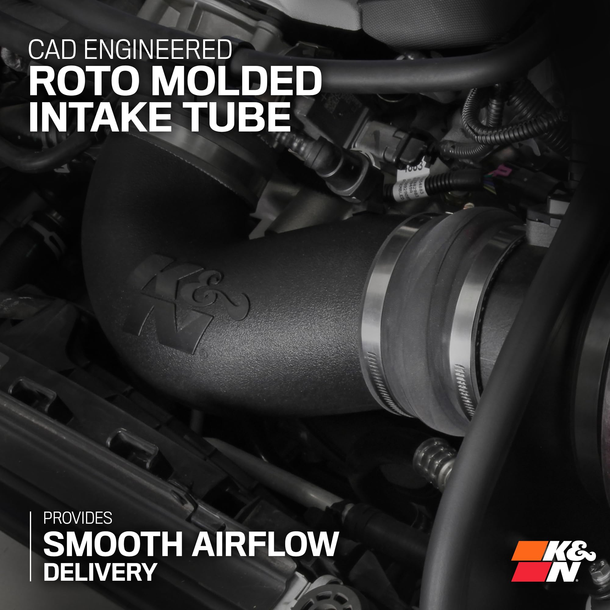 K&N Cold Air Intake System: High-Flow Air Filter, Increase Performance & Towing: Compatible with 2009-2014 Chevy/GMC/Cadillac Silverado, Suburban, Tahoe, Sierra, Yukon, Escalade, Avalanche, 57-3070