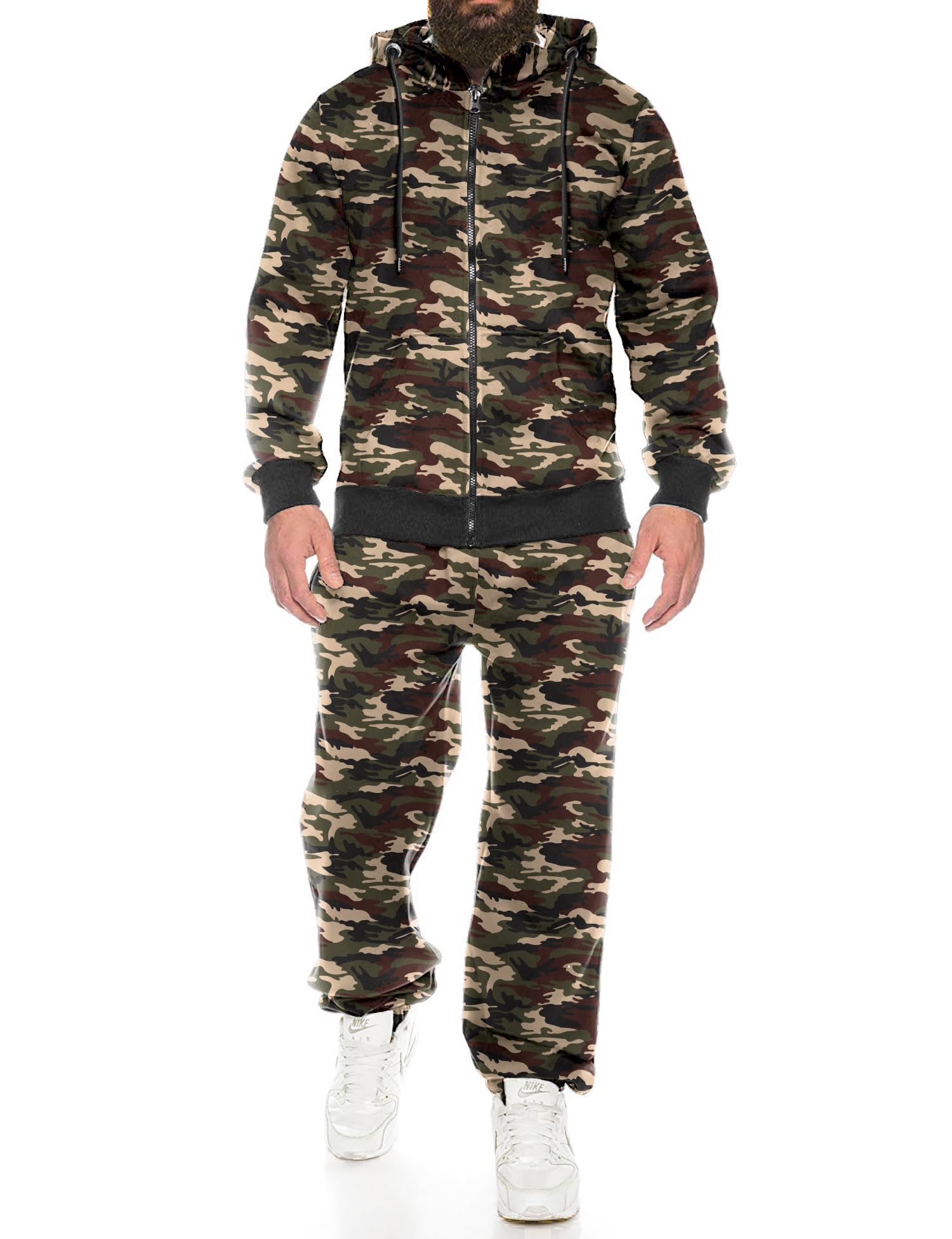 COOFANDY Sweatsuits for Men 2 Piece tracksuit Sets Full Zip Hoodie Sweatpants for Men Casual Sports Jogging Suits S-4XL