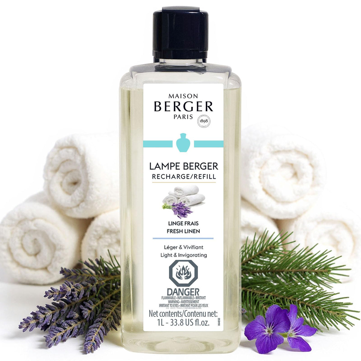 MAISON BERGER Lampe Berger Refill, 1 L, Agaves Garden | Catalytic Lamp Fragrance Refill, Helps Neutralize Odors, ~160 h Fragrance Diffusion, Made in France
