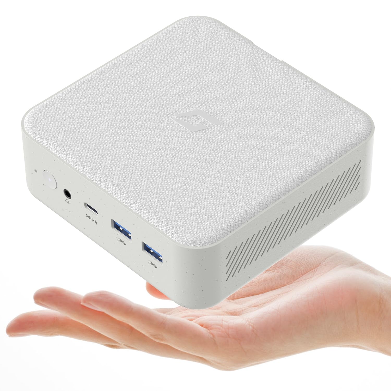CyberGeek Nano J1 Linux Mini PC, Intel N5095A Quad-Core, 4GB RAM, 128GB PCIe SSD, 4K Dual Display, WiFi, Type-C, RJ45, VESA, Ubuntu OS