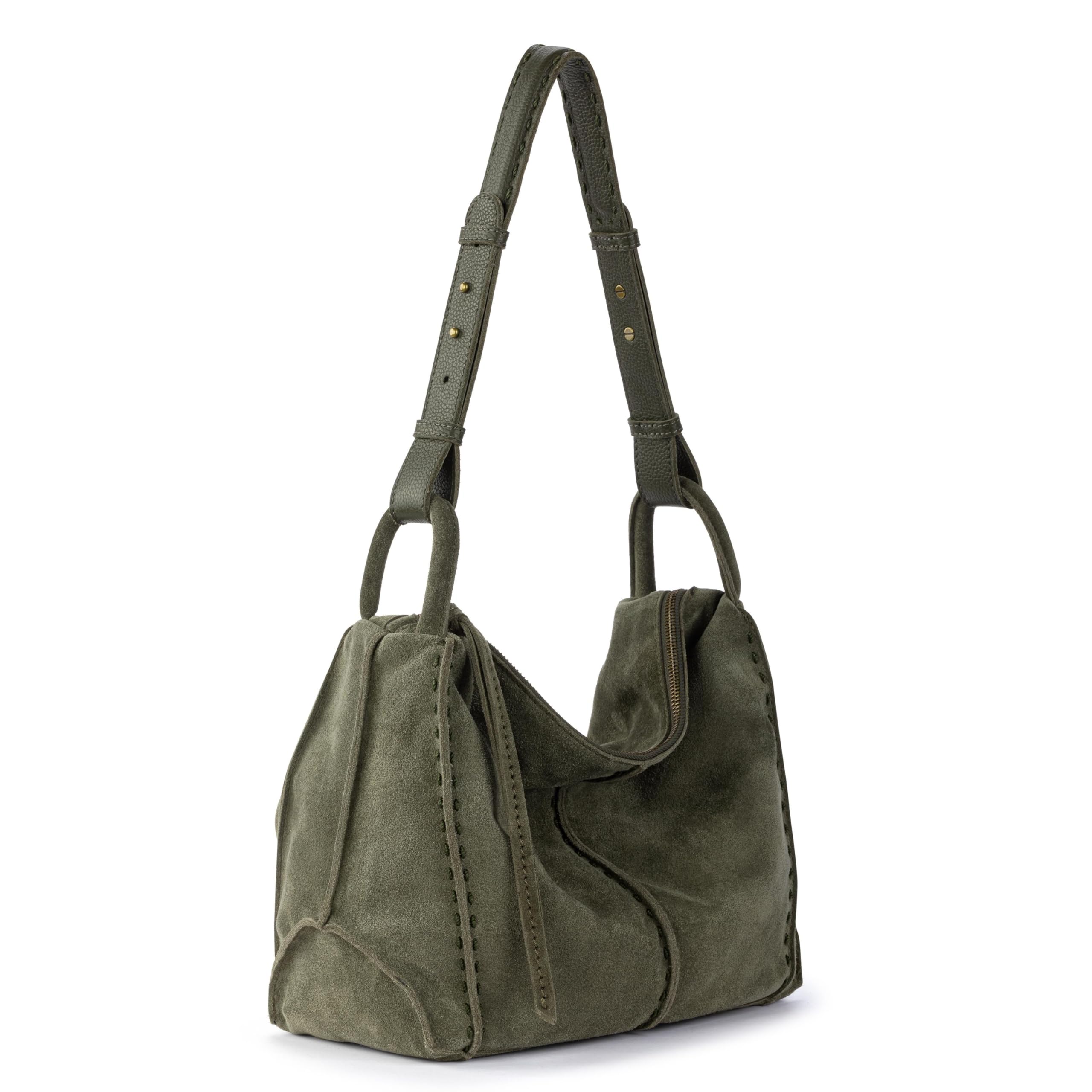 The Sak Los Feliz Hobo Purse - Premium Large Leather Women's Handbag for Everyday & Travel - Durable Purse With Zipper Pocket
