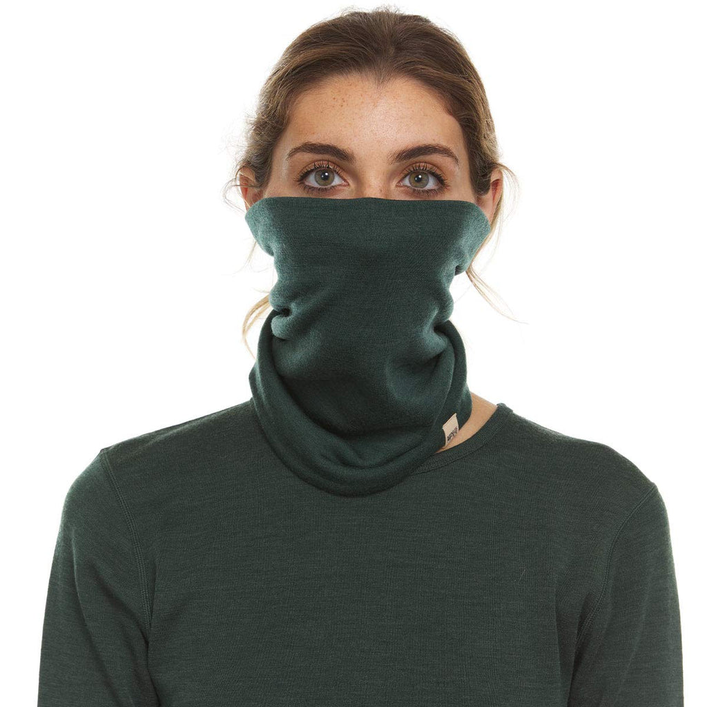 100% Merino Wool - Midweight Neck Gaiter - Skiing Neck Warmer - Winter Face Mask - Multipurpose Headwear
