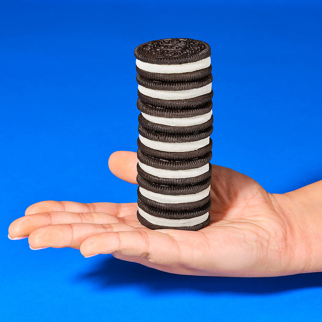 OREO Double Stuf Golden Sandwich Cookies, Family Size, 20 oz