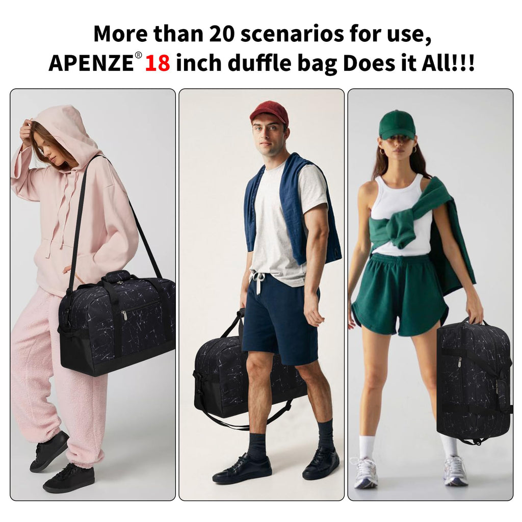 Apenze Small Gym Bag Carry On Bag - 12 in Mini Duffle Bag Lightweight for Overnight Travel(Camouflage)