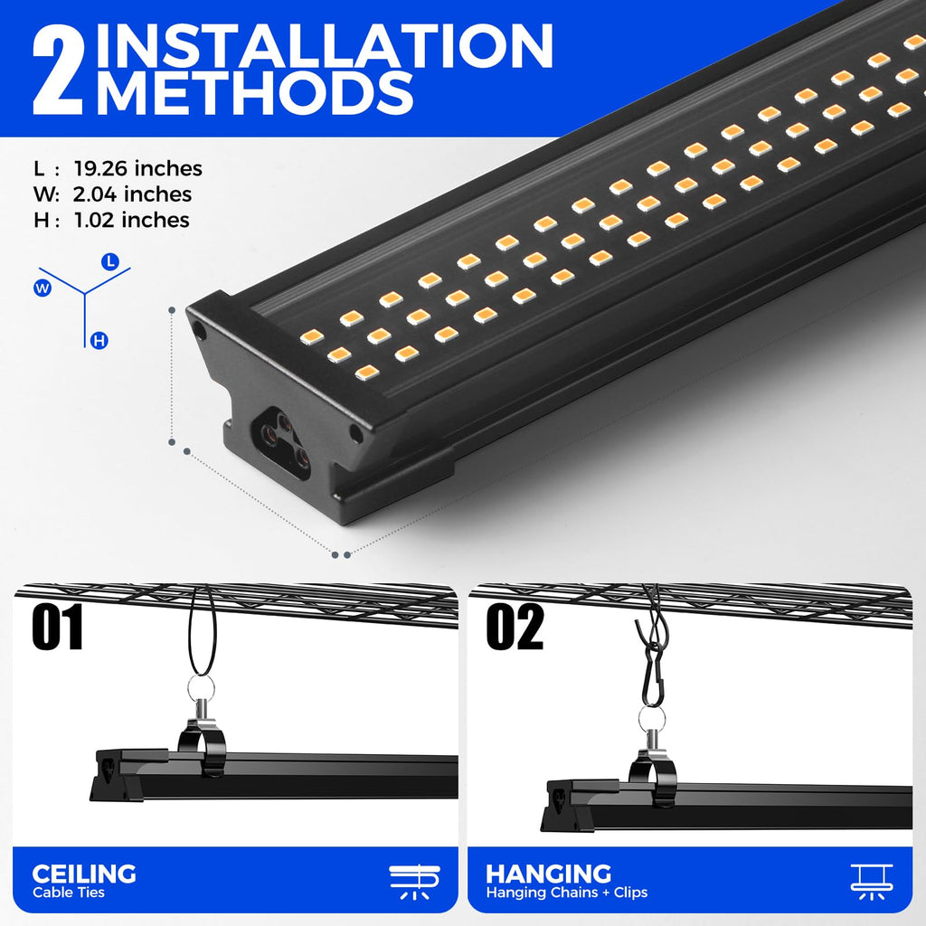 CX2 Plant Stand with Grow Lights for Indoor Plants, 6-Tier Metal Plant Shelf Display Rack with 2FT 150W Full Spectrum Plant Light, 3 Adjustable Spectrum, Timer, for Growing, 29.5x13.8x71IN