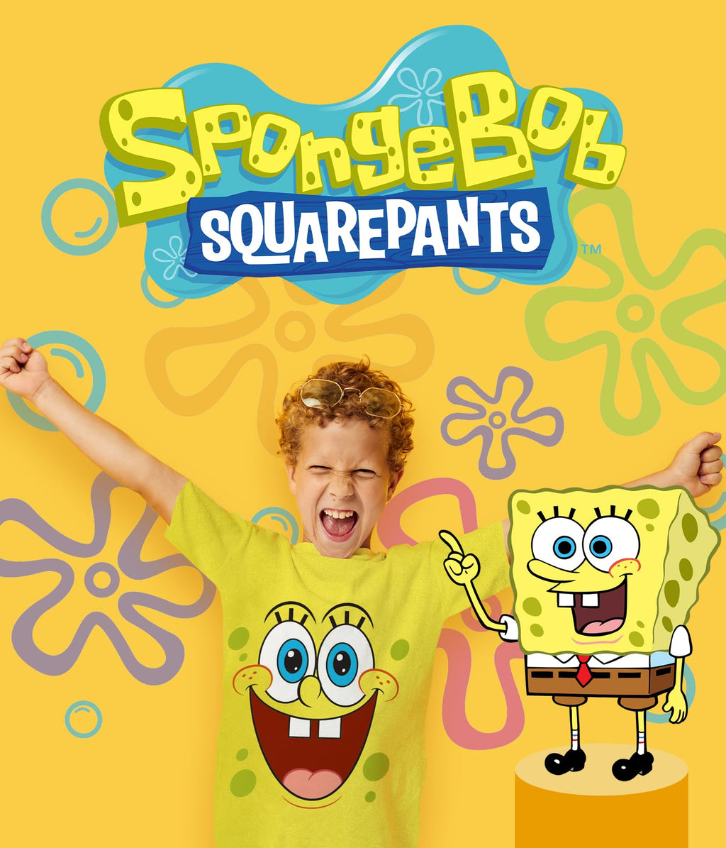 Spongebob Squarepants Graphic T-Shirt (Sets) Patrick Star Squidward Plankton Gary Outfit Tee Toddler/Birthday to Kids Clothes