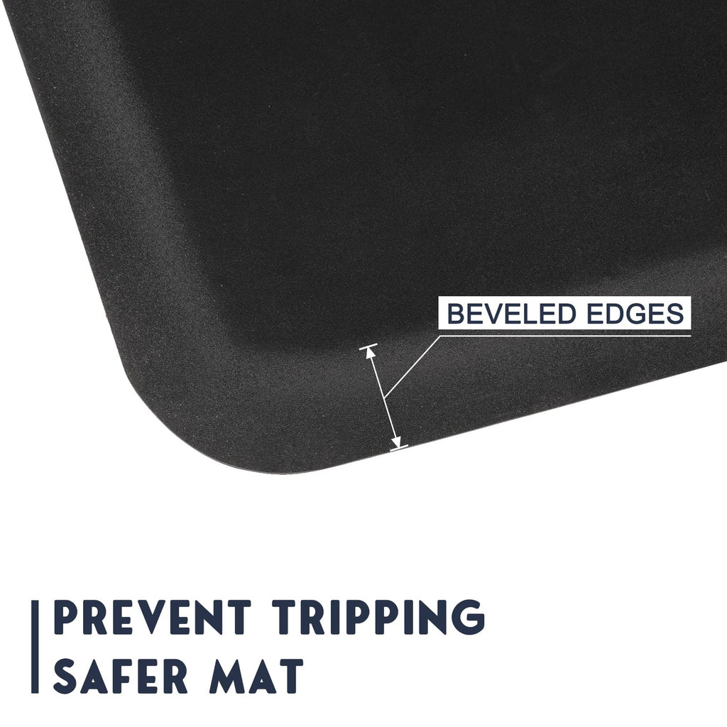 OmySalon 3' x 4' Barber Floor Mat Anti Fatigue for Stylist Standing, 1/2'' Thick Comfort Matt Square Base for Salon Styling Chair, Hair Cutting Hairdressing Beauty Equipment