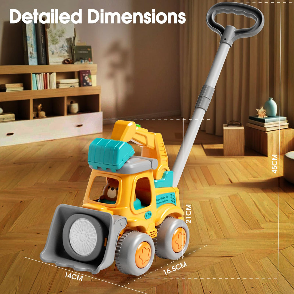 Bubble Lawn Mower Toddler Toys,Engineering Car Bubble Machine Maker Blower Kids Toy Cart,Ideal Gifts for 1-4 Year Old Boy,Girl,Grill Outdoor Child Party Toys with 6X Bubbles Solution Refills,Green
