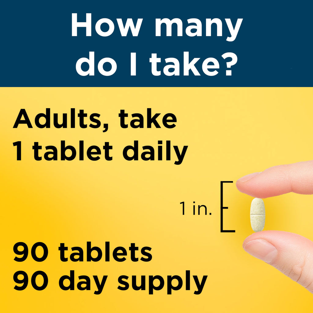 Nature Made Multivitamin for Him, Mens Multivitamins with No Iron, Daily Nutritional Support, Nature Made Multi Mens Vitamins & Minerals, 90 Tablets, 90 Day Supply